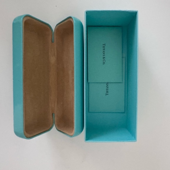 Tiffany & Co. Black Eyeglasses with Blue Case - Picture 3 of 7